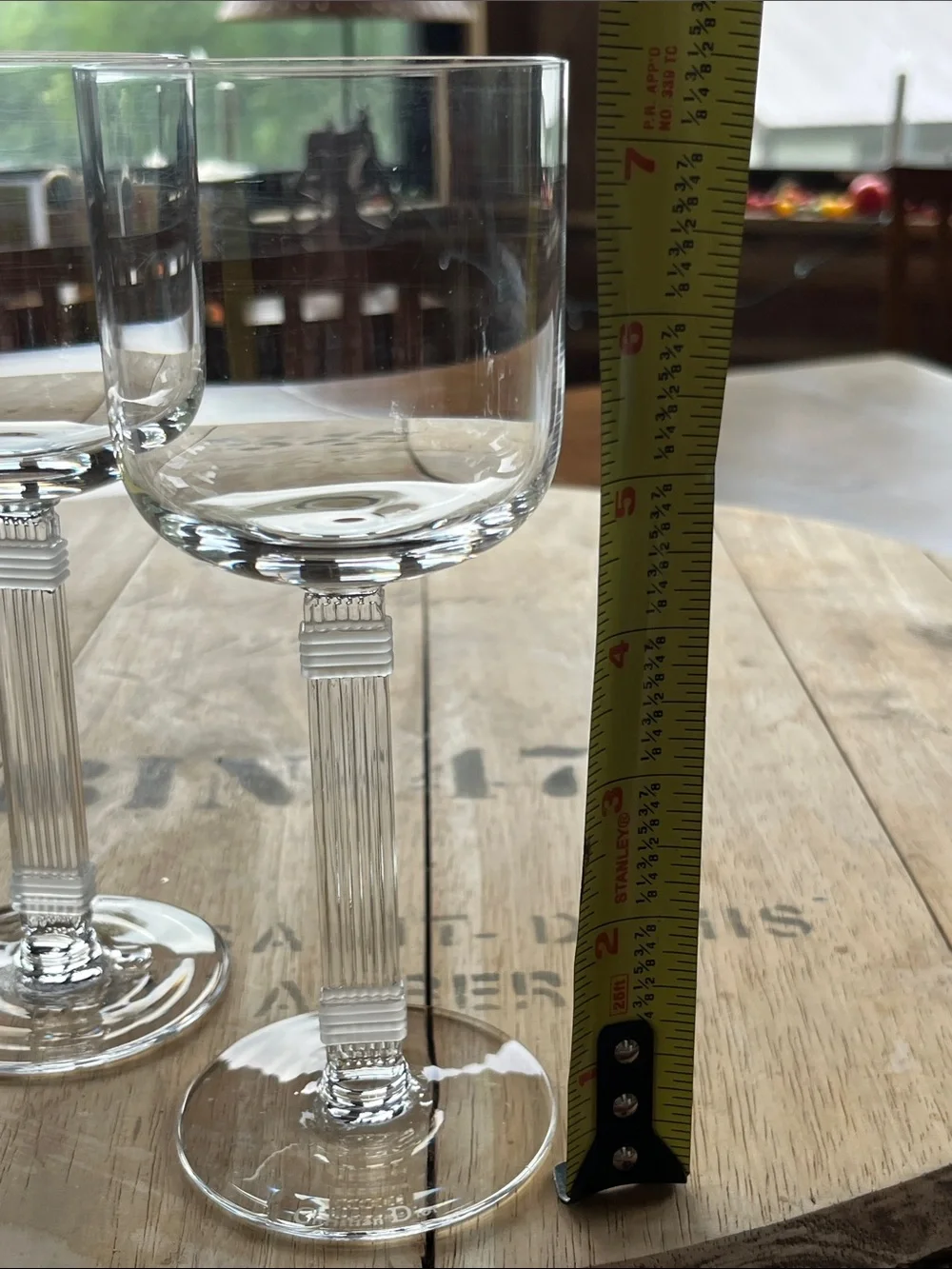 CHRISTIAN DIOR “Gaudron Frost” wine glasses- Set of 2